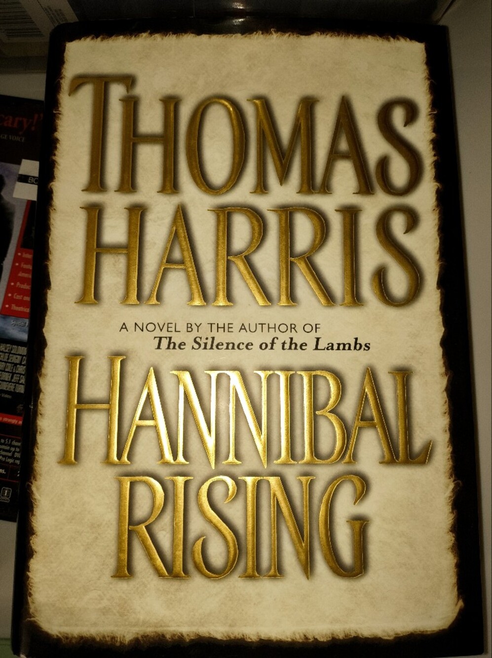 Hannibal Rising Hardcover Book with Gold Lettering